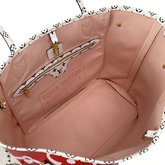 Auth LOUIS VUITTON Neverfull MM M44567 Rouge Giant Monogram AR1169 Tote Bag - Picture 12 of 16